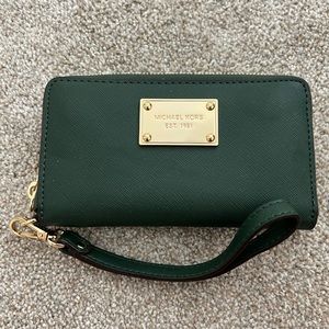 Michael Kors green wallet